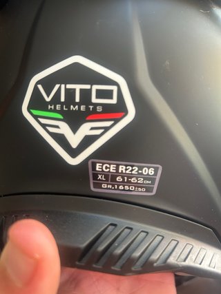 Casco de moto integral negro