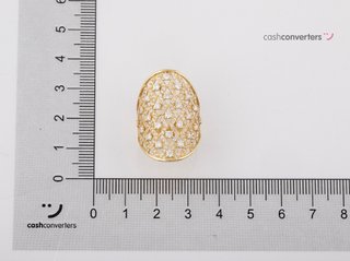 anillo oro 18k con piedra con circonita