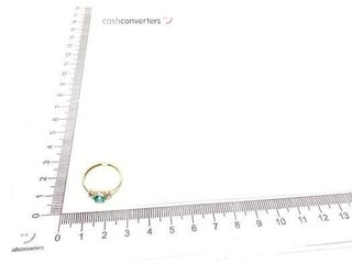 anillo oro 18k con piedra con circonita,topacio t. 16 (17,84 mm)