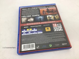 red dead redemption 2 ps4