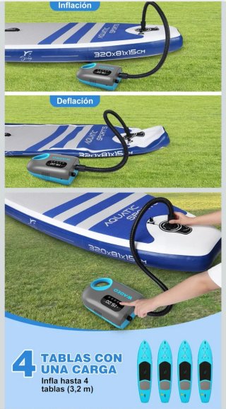 Bomba de aire eléctrica WADEO 18000 mAh NUEVA