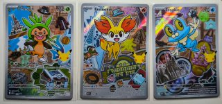 Pack 3 Cartas Pokémon Iniciales de Kalos