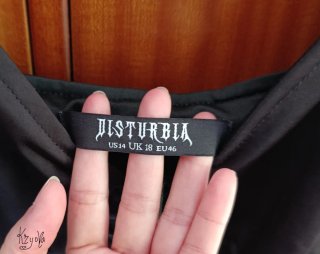 Top Corset Negro. Disturbia UK