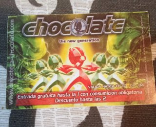 Lote Discoteca Chocolate: Cartel + Flyer