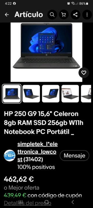 Laptop HP 15 RTL8822CE Gen 15