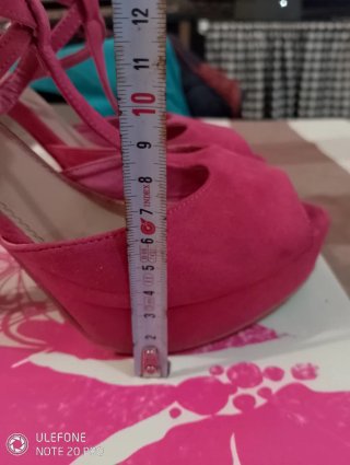 Sandalias de fiesta rosas talla 40