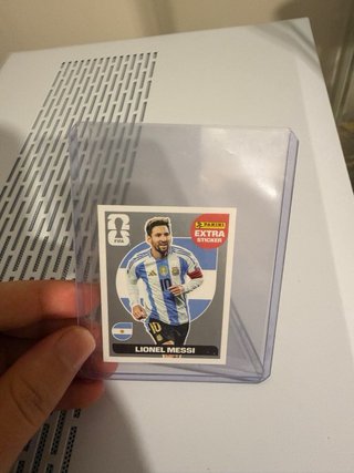 Cromo Extra Sticker Messi Mundial 2026 PLATEADO