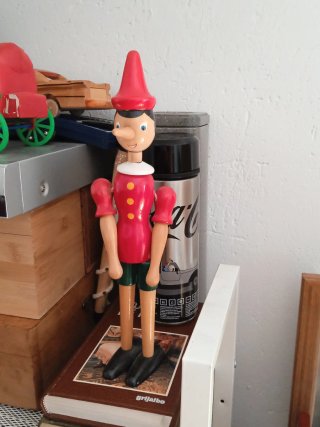 Muñeco Pinoccho Grande de Madera