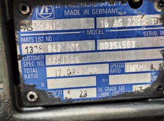 Daf 110192 16as2231 caja cambios serie xf 106 euro
