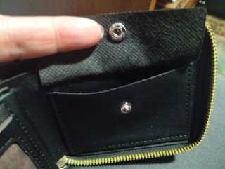 Monedero Tarjetero Negro Unisex