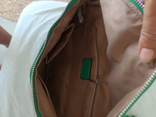 Bolso/riñonera/bandolera verde gran capacidad