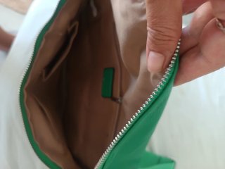 Bolso/riñonera/bandolera verde gran capacidad