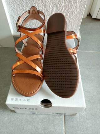 Geox de piel  Naranja Talla 37