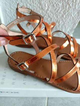 Geox de piel  Naranja Talla 37