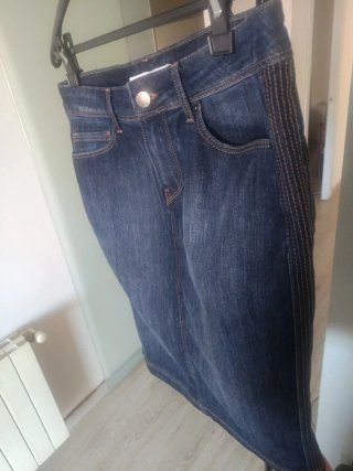 Falda tejana Zara Talla 42
