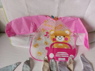Lote Baberos Bandana Silicona Mangas Bebé