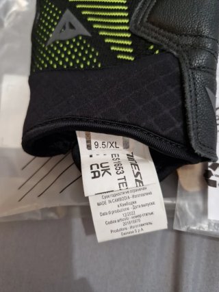 Guantes Dainese Moto Verdes y Negros