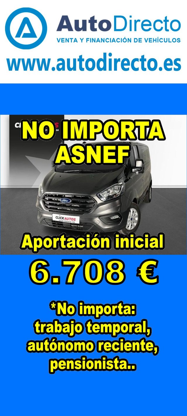 FORD TRANSIT CUSTOM 2.0 ECOBLUE 130CV KOMBI FT320 L1 TREND 9 PLAZAS