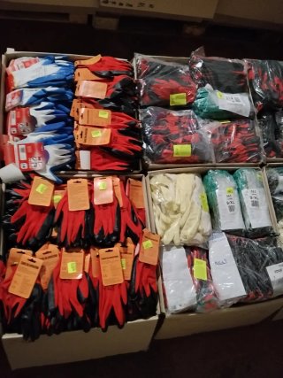 Lote de guantes de trabajo