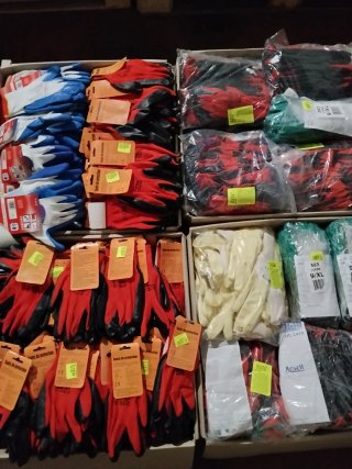 Lote de guantes de trabajo