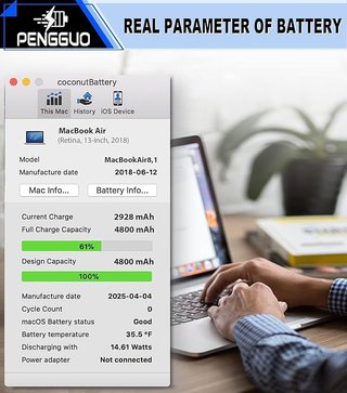 Pengguo A1965 Batería MacBook Air 13'' A1932 A2179