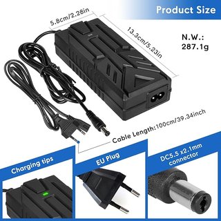 HPGAAVD cargador 42V 2A 6 conectores Bolsa 2L