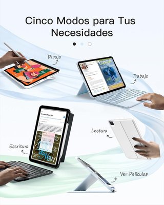 INATECK KB04122-RGB Tastiera iPad 11 10.9 BIANCO
