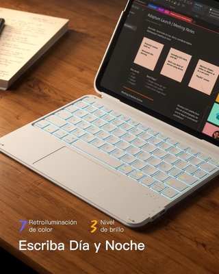 INATECK KB04122-RGB Tastiera iPad 11 10.9 BIANCO