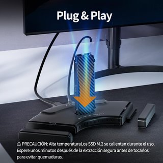 ALXUM Adaptador 3‑en‑1 NVMe 2 SATA USB‑C 10Gbps