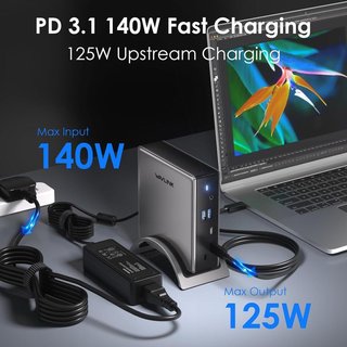 WAVLINK WL-UMD29 Pro Station Triple Display PD140W