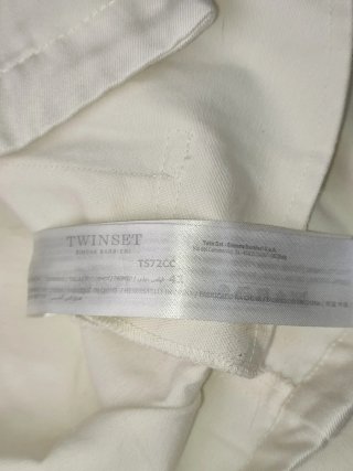 Chaqueta militar Twinset Simona Barbieri blanca