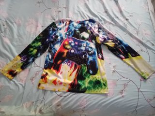 Maglietta manica lunga gamer tg 13-14 anni