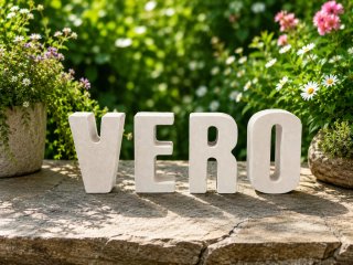 Letras decorativas de yeso