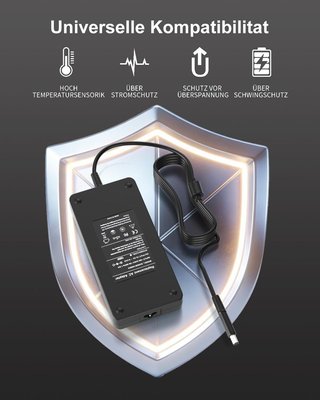 YISBAT Cargador 180W 19,5V 9,23A Dock Dell