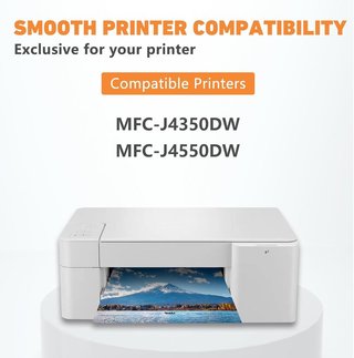 Hehua LC527 pack 4 Tinta Brother MFC‑J4350DW BCMY