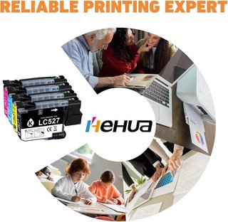 Hehua LC527 pack 4 Tinta Brother MFC‑J4350DW BCMY