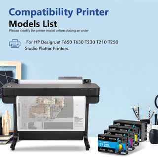 Oritdge 712XL tinta BMCY HP DesignJet T650