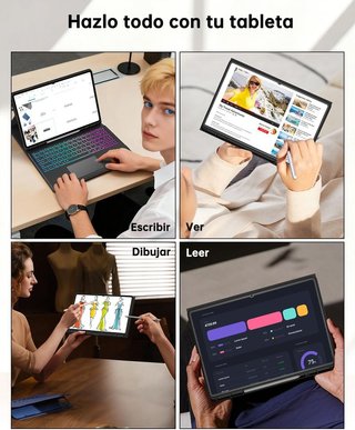 VANKEYPAD Funda Teclado RGB Ñ Trackpad Galaxy Tab