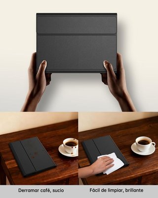 VANKEYPAD Funda Teclado RGB Ñ Trackpad Galaxy Tab