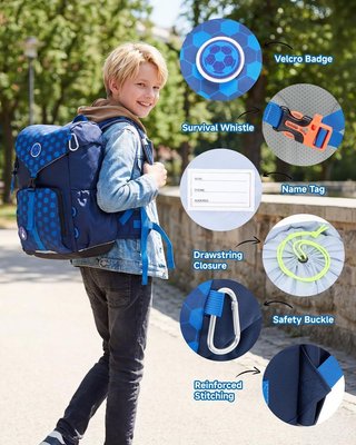 AMYTHE mochila ergonómica 24L fútbol primaria