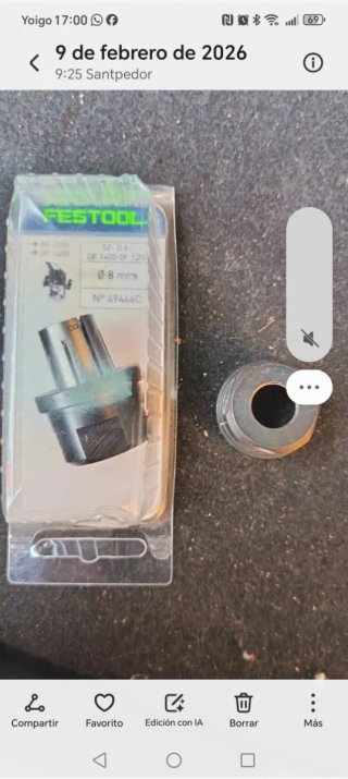 Pinza sujeción Festool 8mm abrazadera nuevas