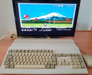 Commodore Amiga 500 con ampliación