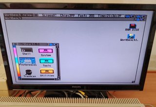 Commodore Amiga 500 con ampliación