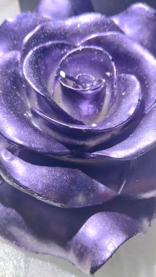 Candela Viola Metallizzata Glitter Nuova