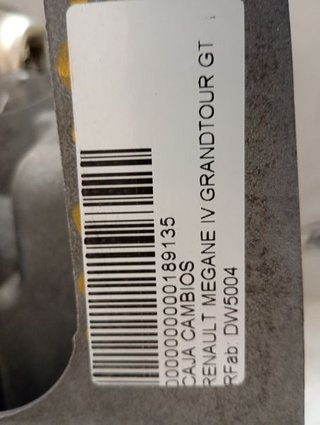 CAJA CAMBIOS RENAULT MEGANE IV BERLINA 5P GT-Line