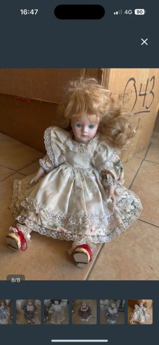 Lote Muñecas Antiguas Estilo Porcelana