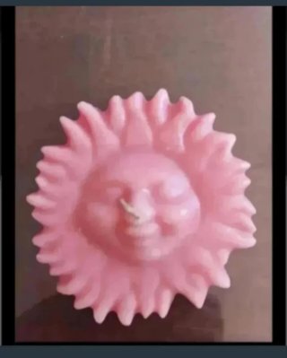 Candela decorativa sole rosa