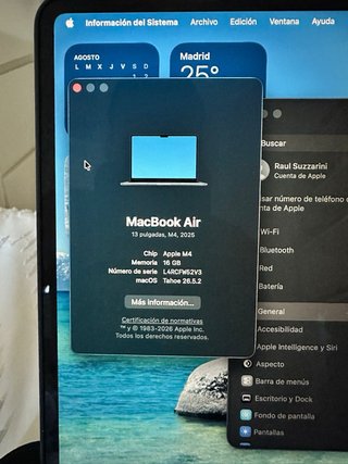 MacBook Air M4 13 16GB RAM 256GB SSD