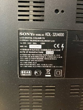 TELEVISOR SONY BRAVIA LCD