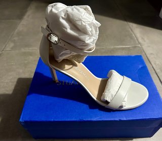 Sandalias Stuart Weitzman Blancas Talla 38